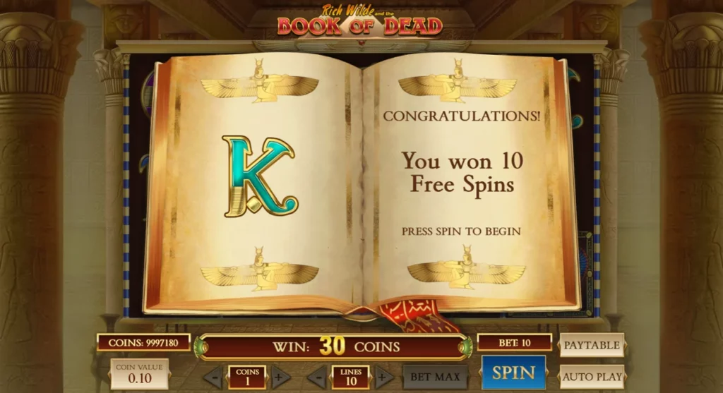 Book of Dead Slots Bonus Features and Free Spins