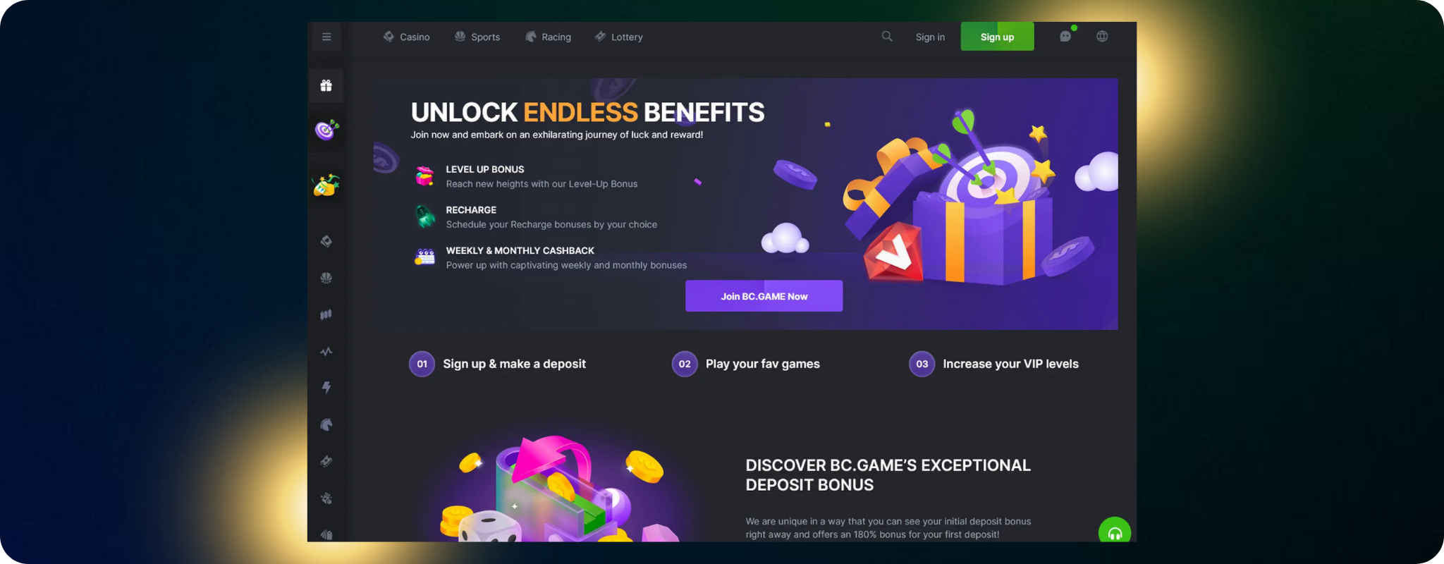 Main Benefits of the BC.Game Lucky Spin